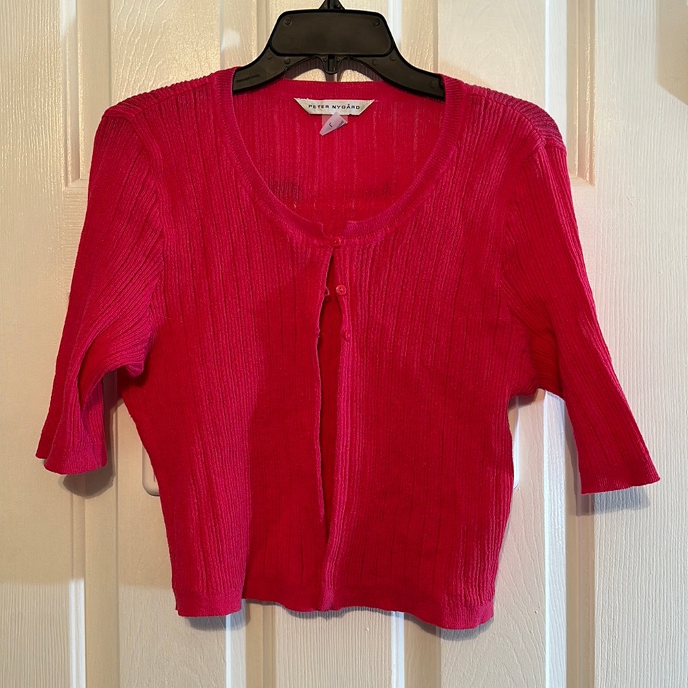 Peter Nygard Pink Spring sweater size L
